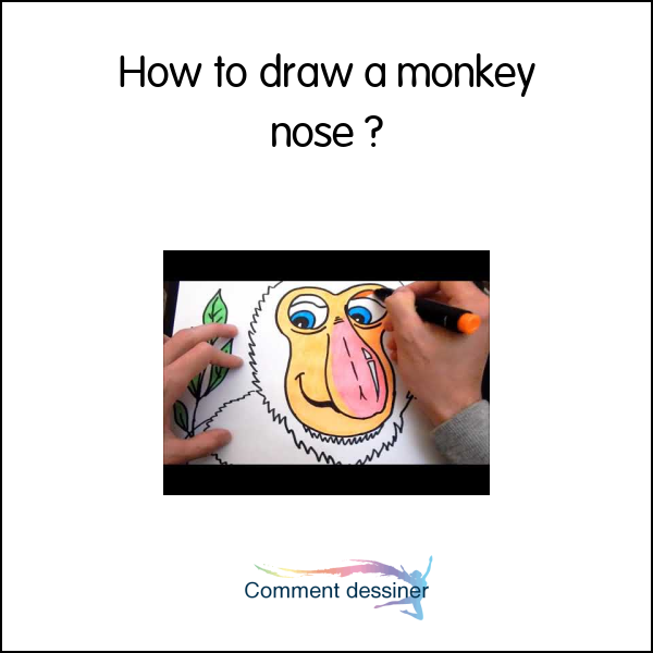 How to draw a monkey nose